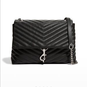 Edie Quilted Leather Flap Shoulder Bag